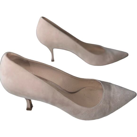 EUC Stuart Weitzman Pointy Toe Leigh Pump Dolce Suede MSRP $395 Size 9 - Picture 5 of 12